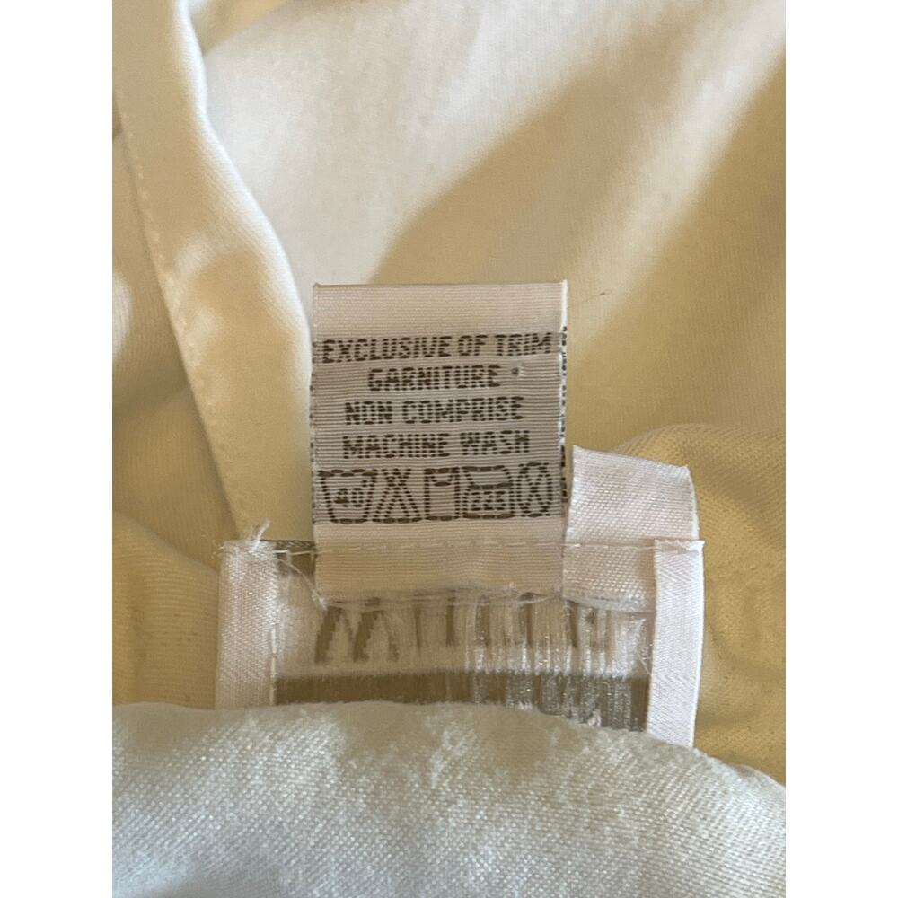 90s Dressed In White Rayon Checkered Top Button Long Sleeve Maxi Dress Women’s S - Picture 9 of 9